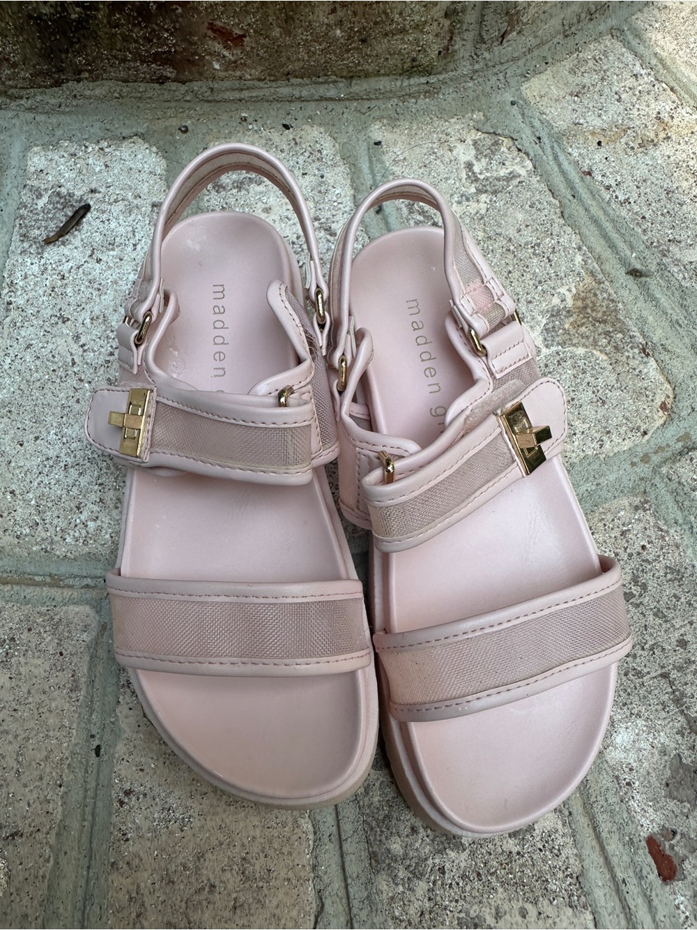 Madden Girl MJULS Girls Blush Pink Sandals Size 13